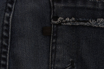 Costume National - Jean slim en coton mélangé bleu
