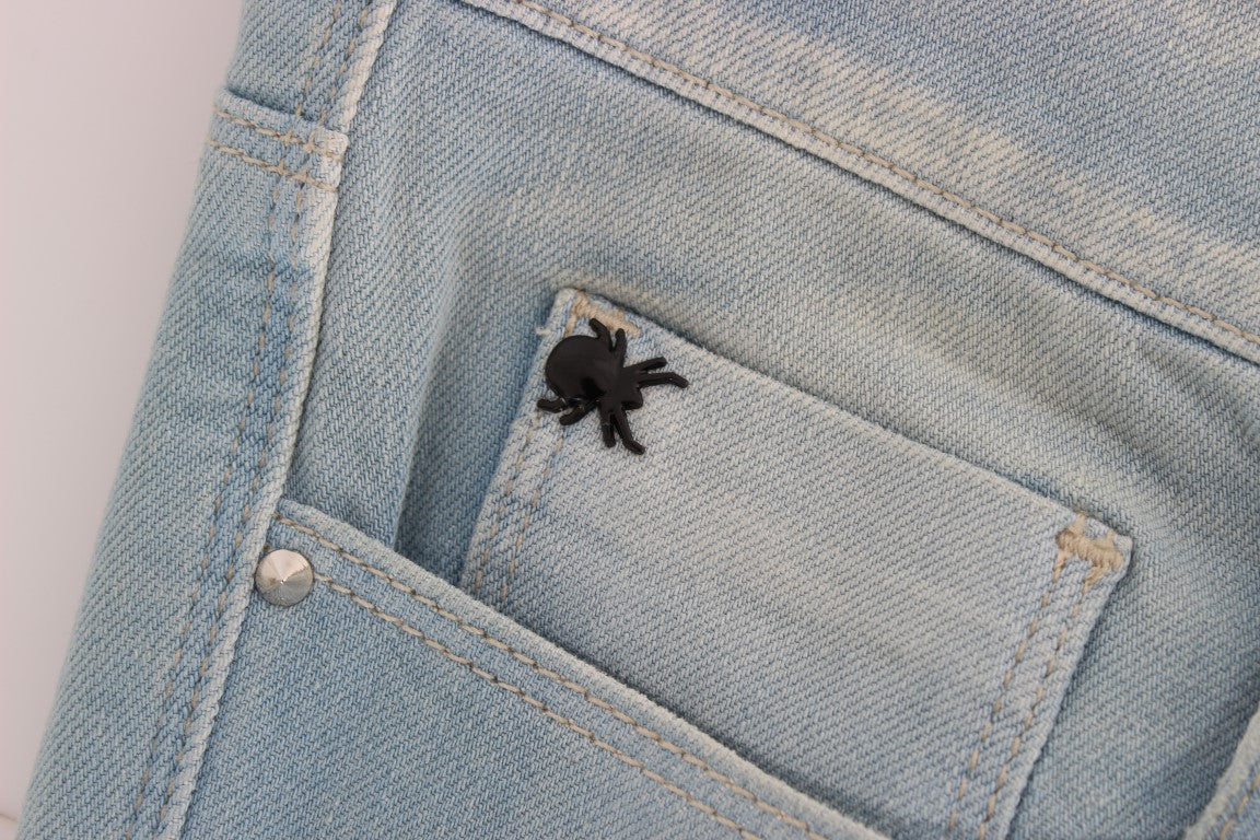 Costume National - Jean super slim en coton mélangé bleu