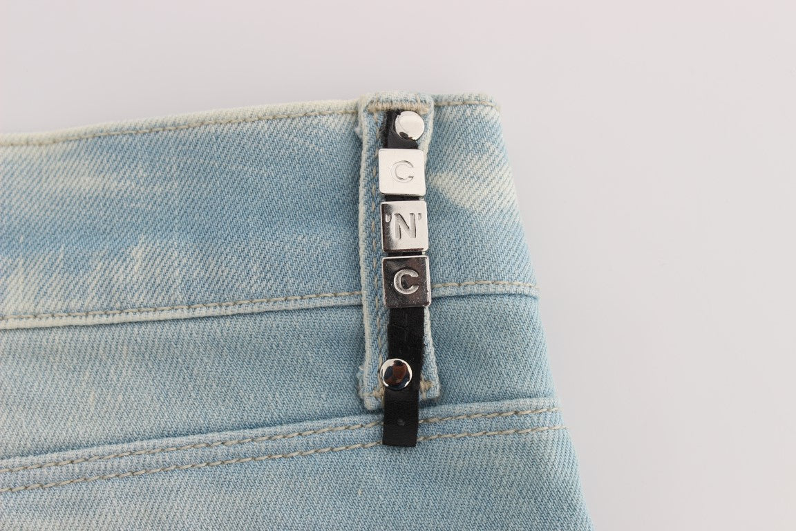 Costume National - Jean super slim en coton mélangé bleu