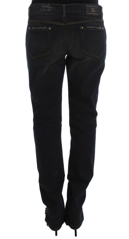 Jean boyfriend en coton bleu lavé Ermanno Scervino