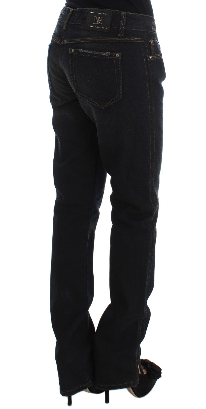 Jean boyfriend en coton bleu lavé Ermanno Scervino