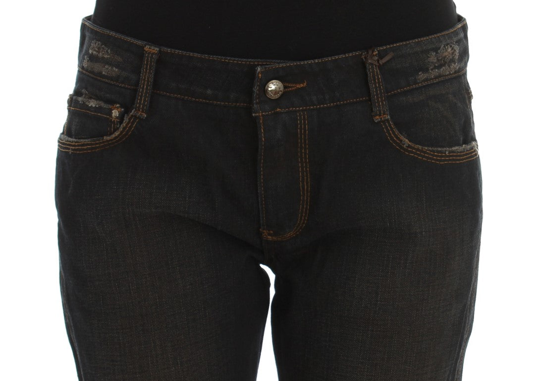 Jean boyfriend en coton bleu lavé Ermanno Scervino