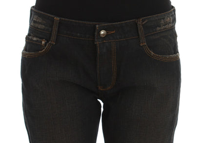 Jean boyfriend en coton bleu lavé Ermanno Scervino