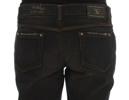 Jean boyfriend en coton bleu lavé Ermanno Scervino