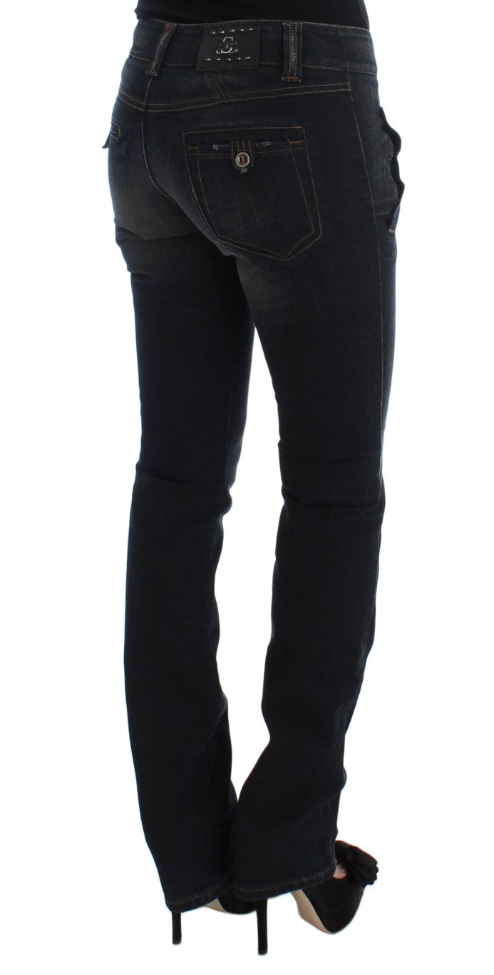 Jean slim en coton bleu lavé Ermanno Scervino