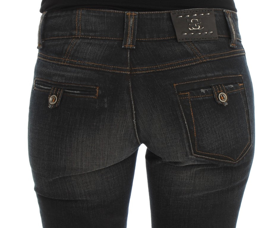 Jean slim en coton bleu lavé Ermanno Scervino