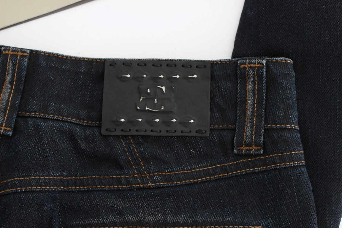 Jean slim en coton bleu lavé Ermanno Scervino