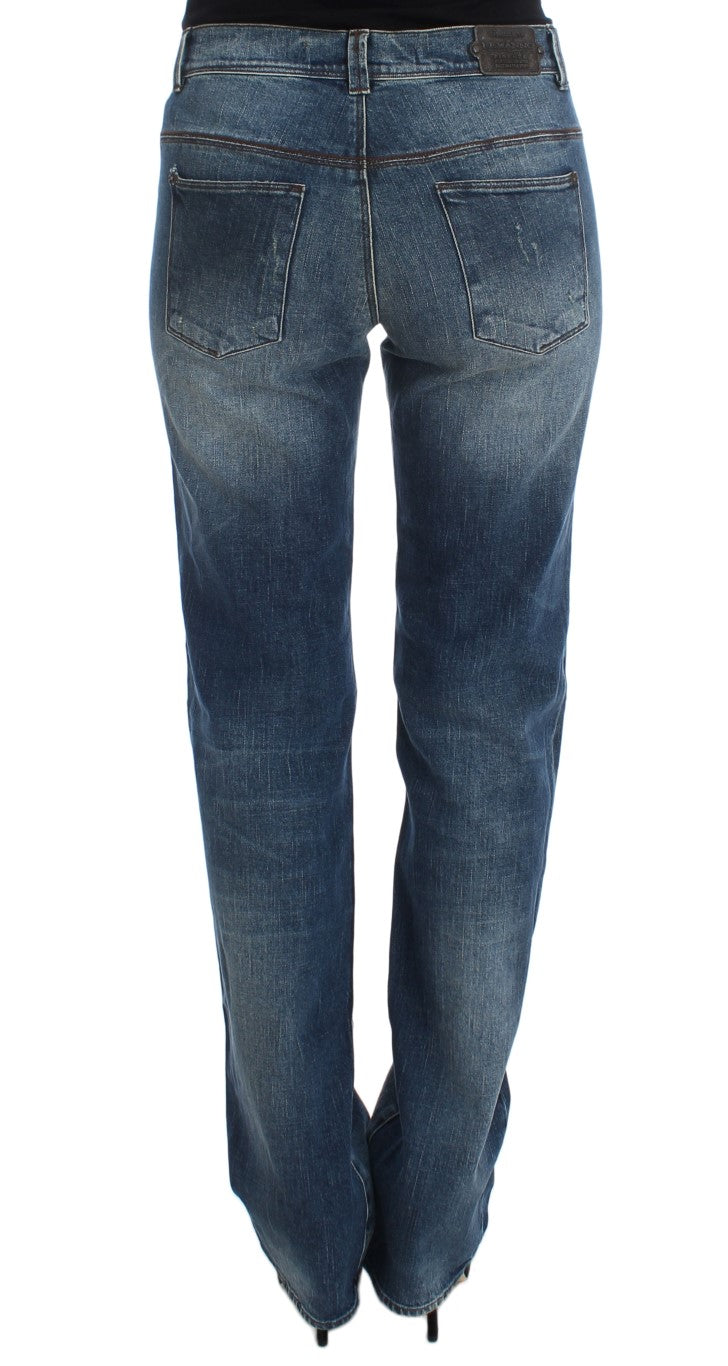 Jean slim en coton mélangé bleu lavé Ermanno Scervino