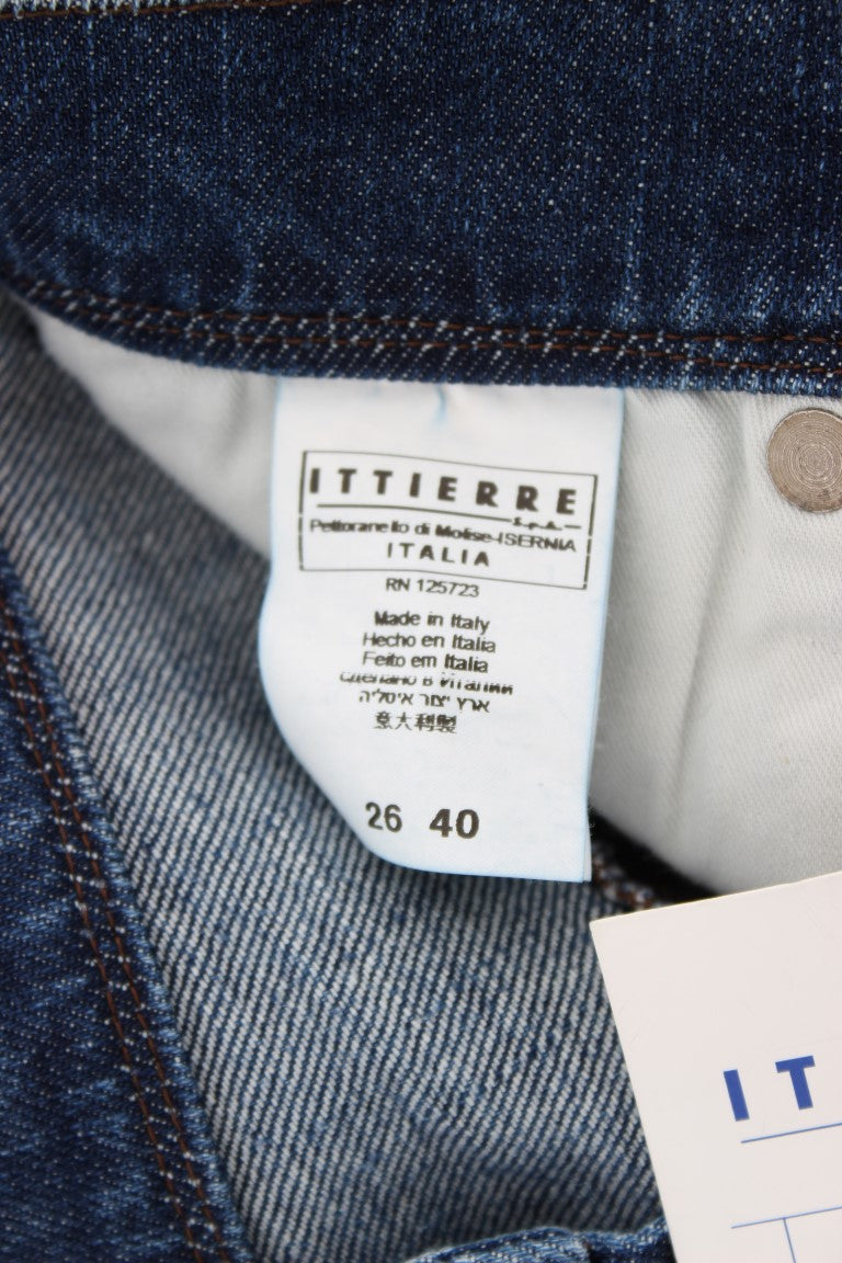 Jean slim en coton mélangé bleu lavé Ermanno Scervino