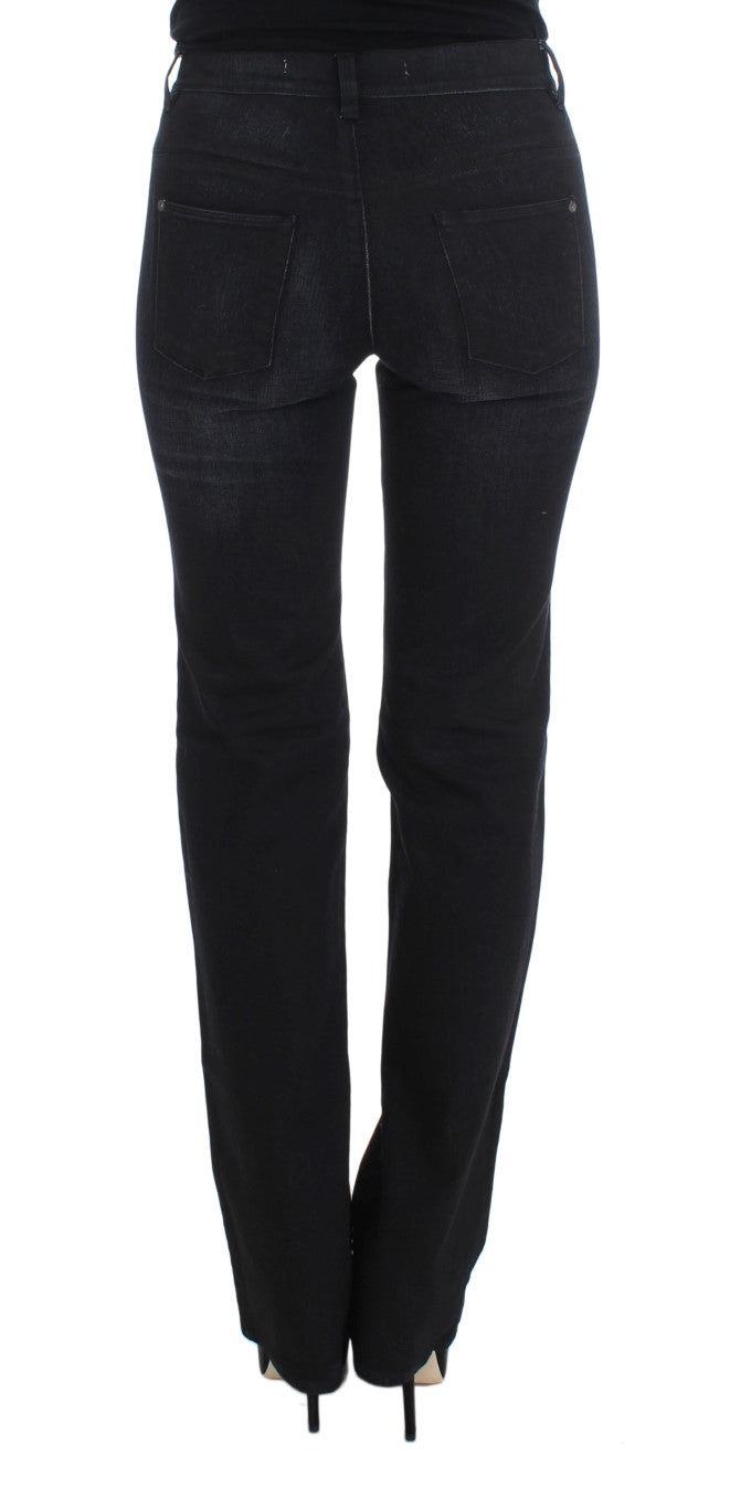 Jean slim à coupe bootcut en coton mélangé bleu d'Ermanno Scervino
