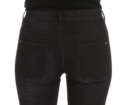 Jean slim à coupe bootcut en coton mélangé bleu d'Ermanno Scervino