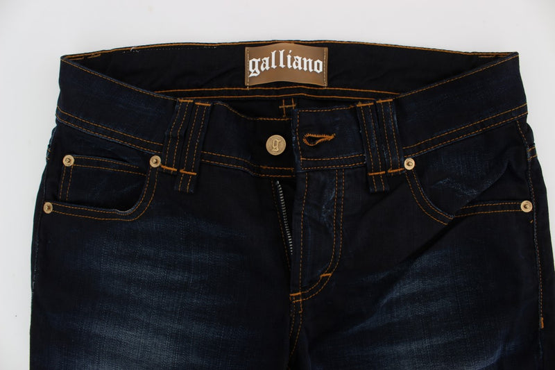 Jean slim en coton bleu John Galliano