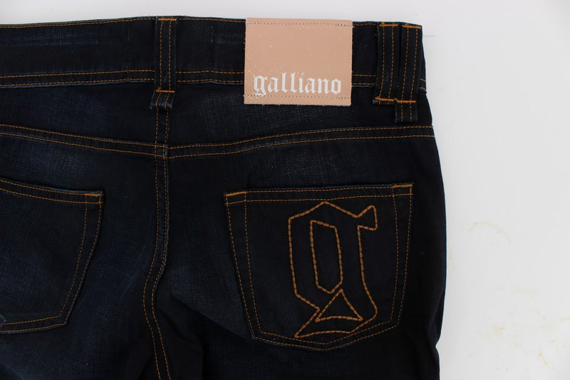 Jean slim en coton bleu John Galliano