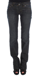 Jean slim à coupe bootcut en coton mélangé, bleu lavé, de John Galliano