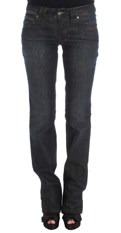 Jean slim à coupe bootcut en coton mélangé, bleu lavé, de John Galliano