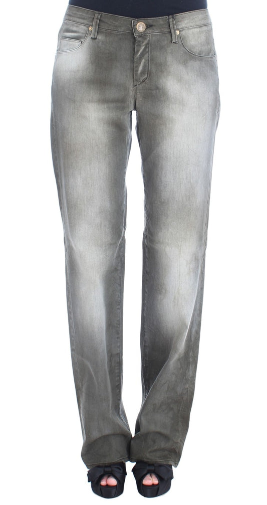 Jean boyfriend ample en coton mélangé gris d'Ermanno Scervino