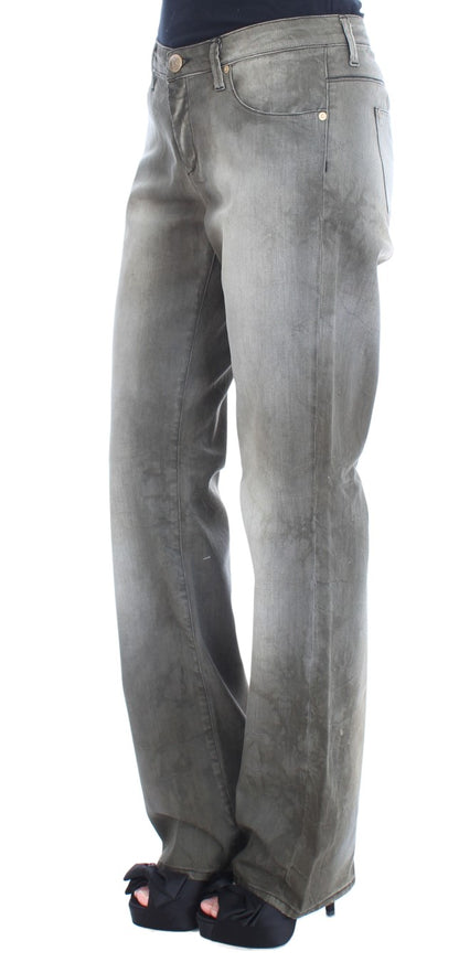 Jean boyfriend ample en coton mélangé gris d'Ermanno Scervino