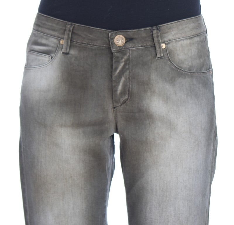 Jean boyfriend ample en coton mélangé gris d'Ermanno Scervino