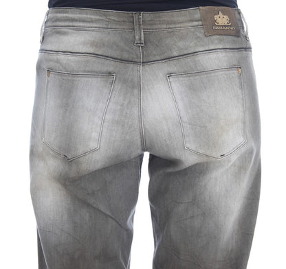 Jean boyfriend ample en coton mélangé gris d'Ermanno Scervino