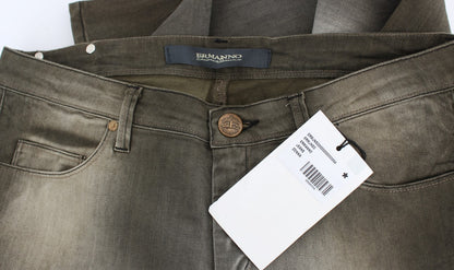 Jean boyfriend ample en coton mélangé gris d'Ermanno Scervino