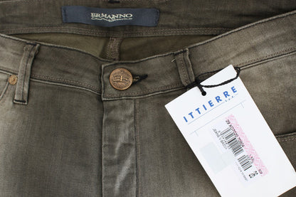 Jean boyfriend ample en coton mélangé gris d'Ermanno Scervino