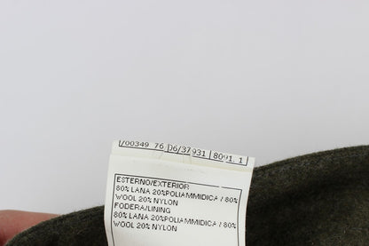 Pantalon cargo ample en laine mélangée verte d'Ermanno Scervino