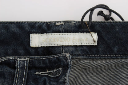 Jean slim en coton mélangé bleu d'Ermanno Scervino