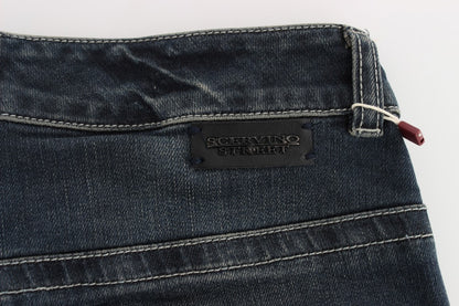 Jean slim en coton mélangé bleu d'Ermanno Scervino