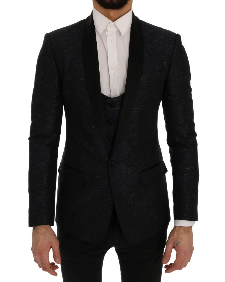 Dolce & Gabbana MARTINI Bleu, Blazer 2 pièces, coupe slim