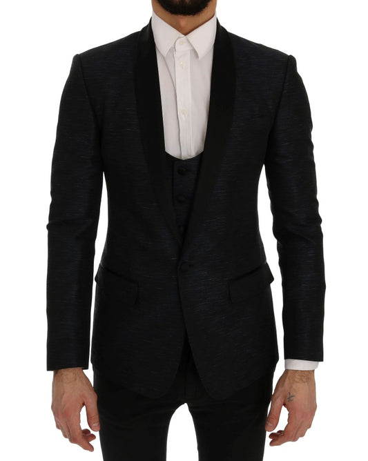 Dolce & Gabbana MARTINI Bleu, Blazer 2 pièces, coupe slim
