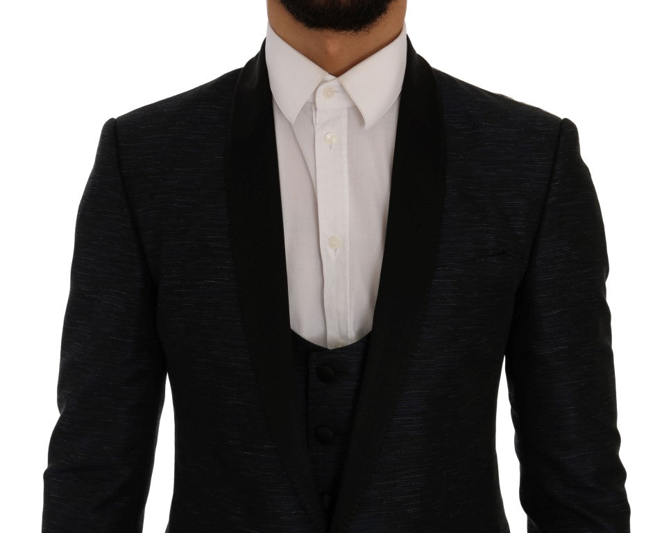 Dolce & Gabbana MARTINI Bleu, Blazer 2 pièces, coupe slim