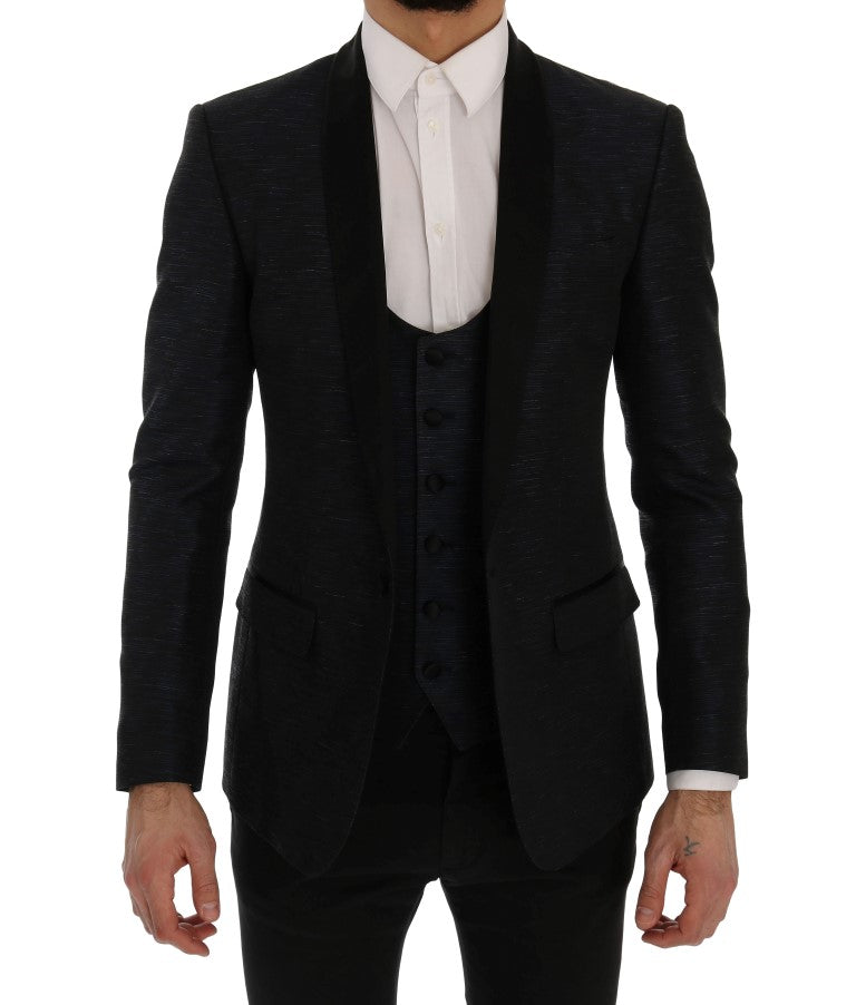 Dolce & Gabbana MARTINI Bleu, Blazer 2 pièces, coupe slim