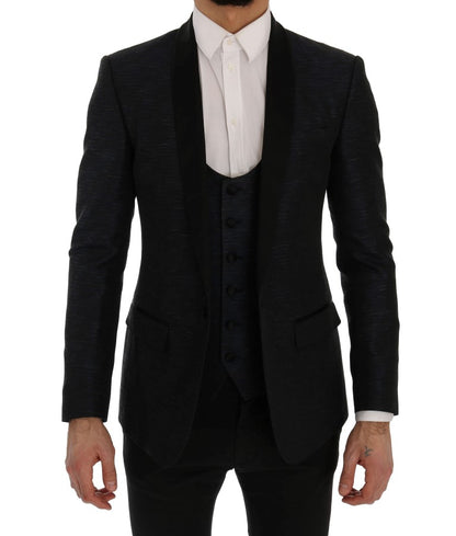 Dolce & Gabbana MARTINI Bleu, Blazer 2 pièces, coupe slim