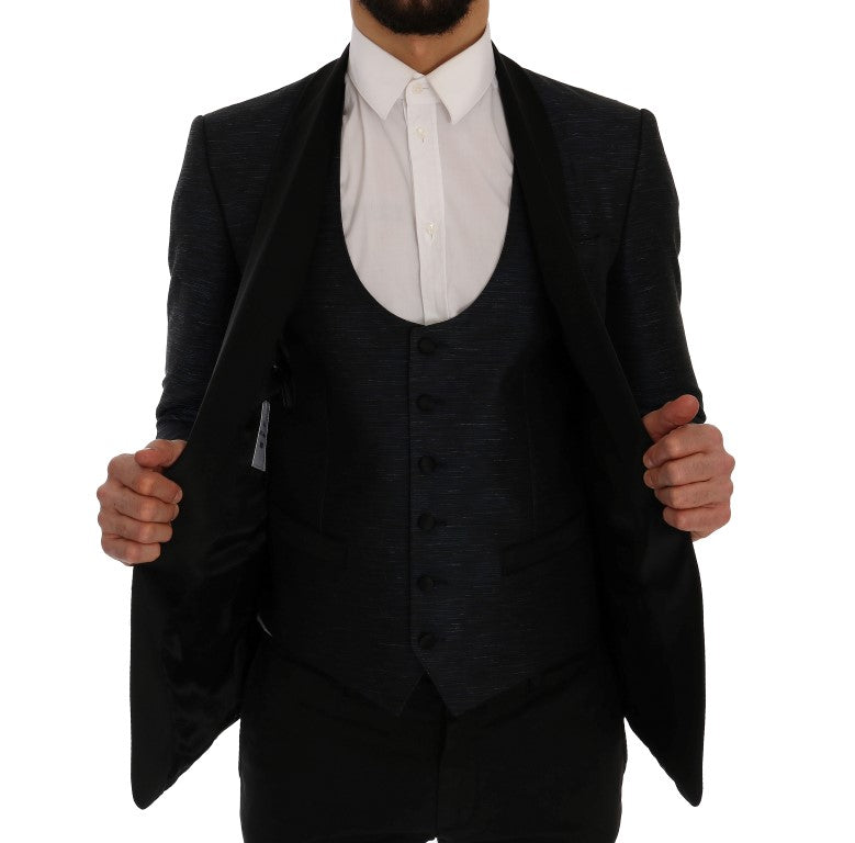Dolce & Gabbana MARTINI Bleu, Blazer 2 pièces, coupe slim