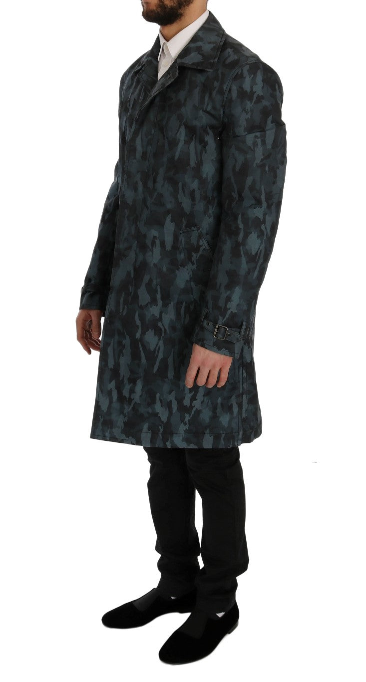 Manteau-pluie camouflage bleu de Dolce & Gabbana