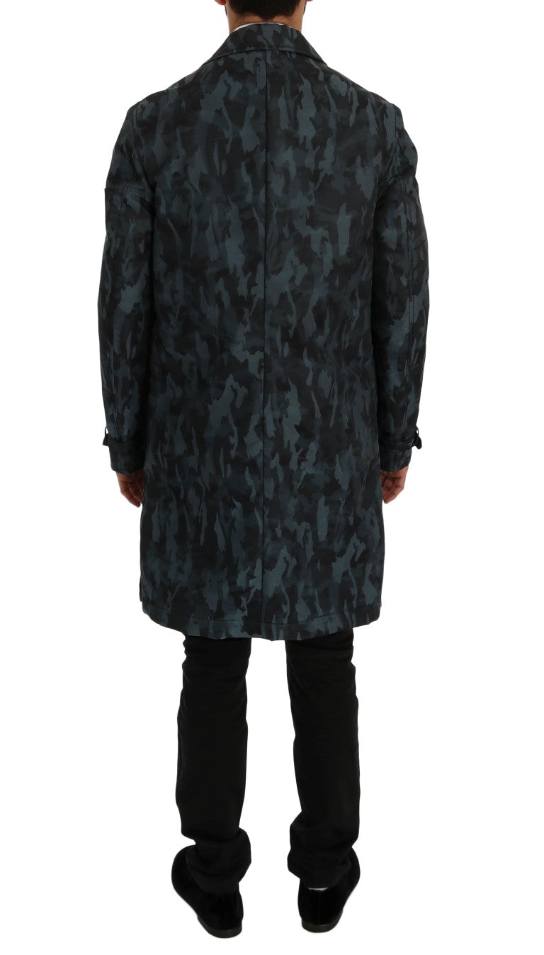Manteau-pluie camouflage bleu de Dolce & Gabbana