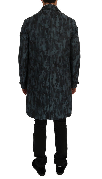 Manteau-pluie camouflage bleu de Dolce & Gabbana
