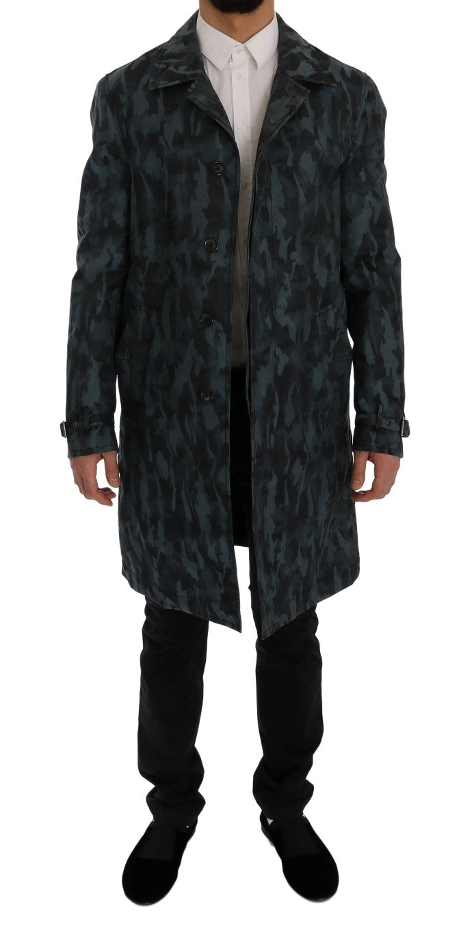 Manteau-pluie camouflage bleu de Dolce & Gabbana