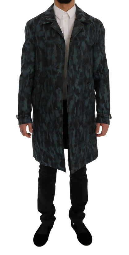 Manteau-pluie camouflage bleu de Dolce & Gabbana