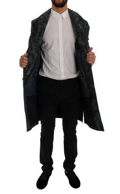 Manteau-pluie camouflage bleu de Dolce & Gabbana