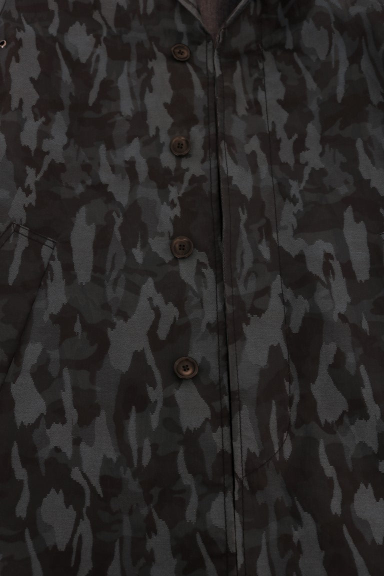 Manteau-pluie camouflage bleu de Dolce & Gabbana