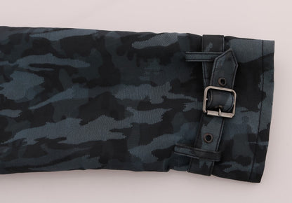 Manteau-pluie camouflage bleu de Dolce & Gabbana
