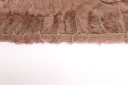 Gants de coude en daim beige et fourrure Xiangao Dolce &amp; Gabbana