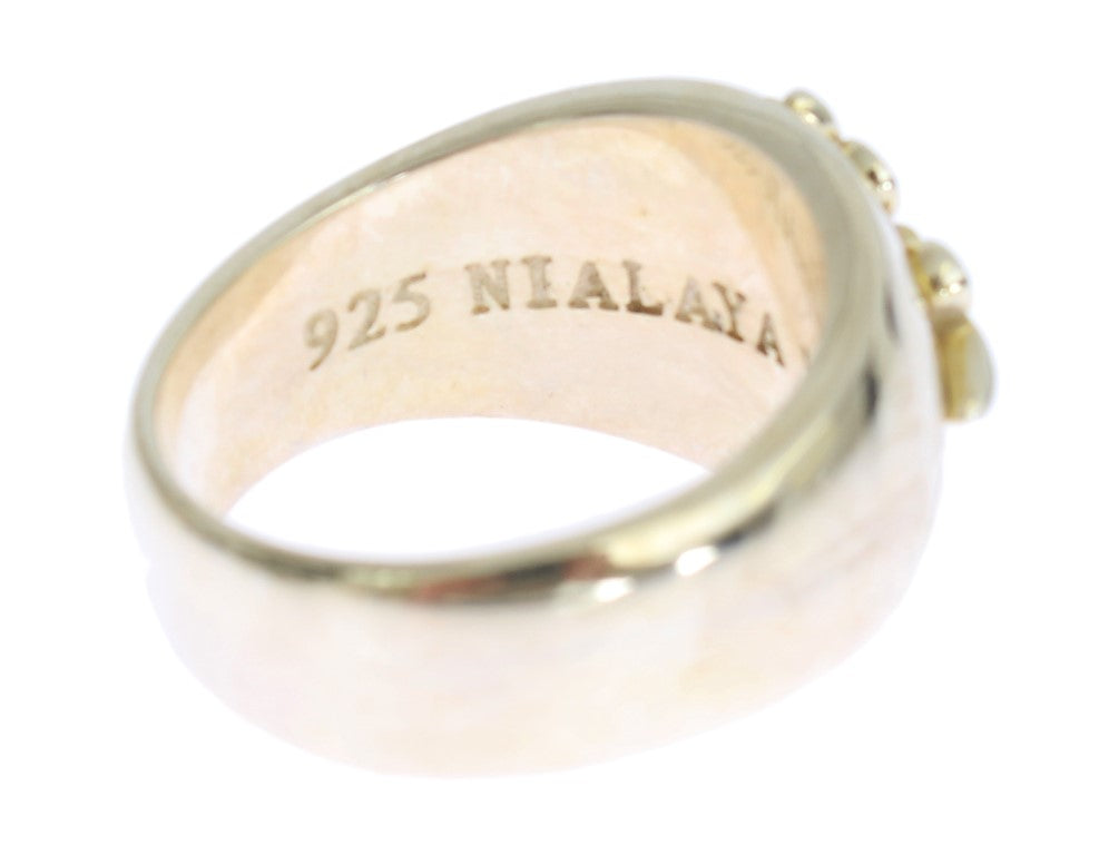 Nialaya Zilveren Crest 925 Sterling Ring
