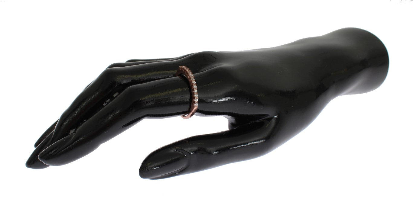 Nialaya Roodgouden 925 Zilveren Ring