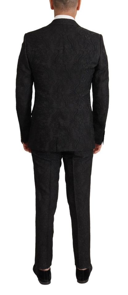 Costume formel 2 pièces MARTINI en brocart noir de Dolce & Gabbana