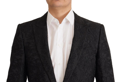 Costume formel 2 pièces MARTINI en brocart noir de Dolce & Gabbana