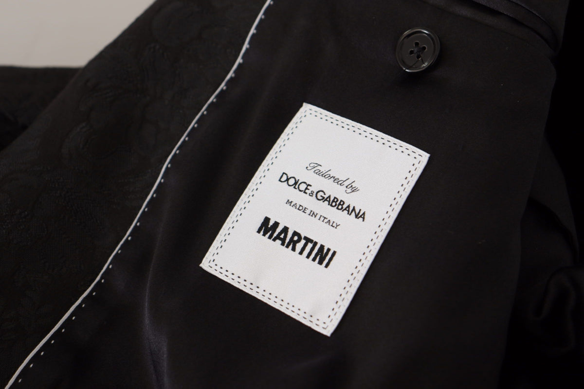 Dolce & Gabbana MARTINI Costume Noir en Polyester Deux Pièces