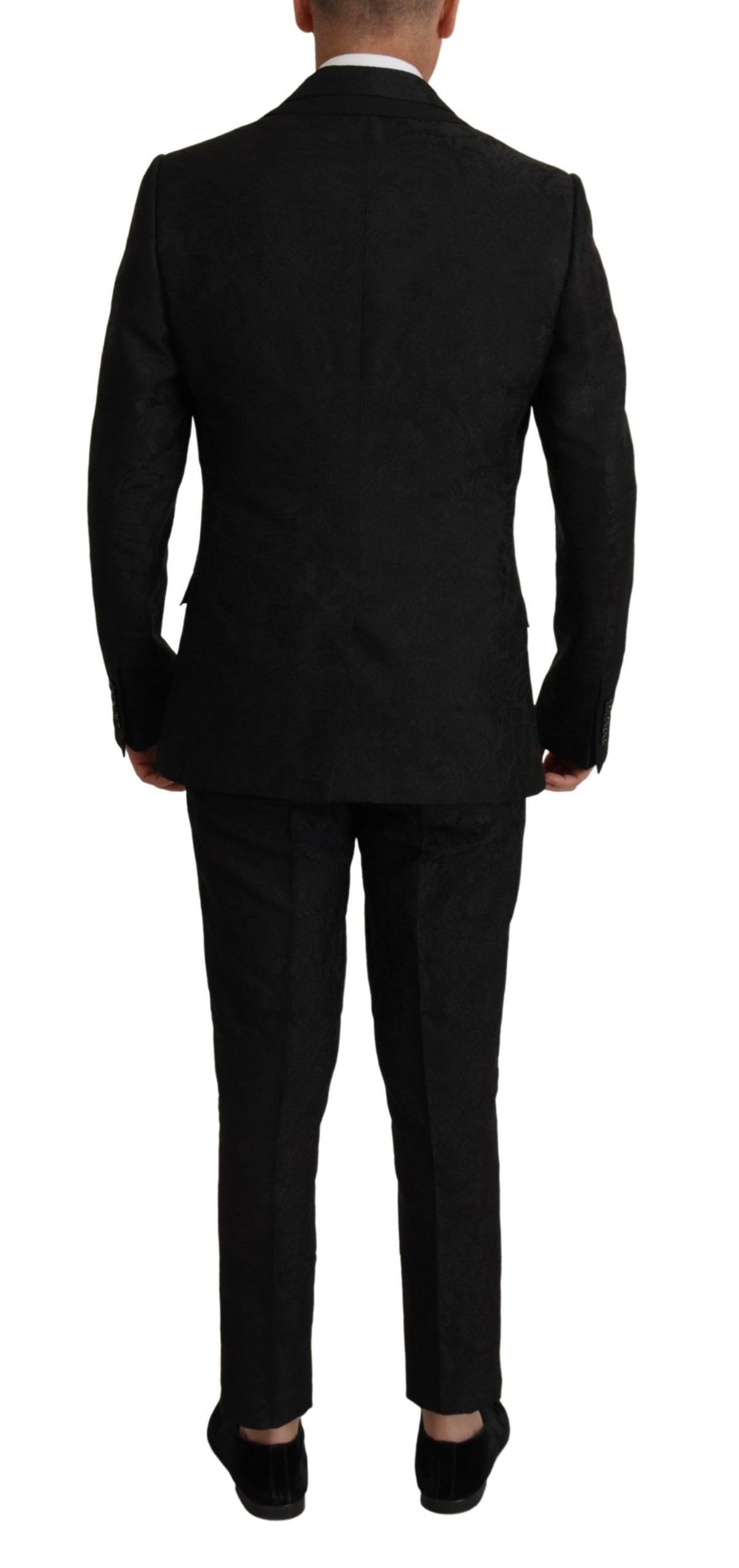 Dolce & Gabbana MARTINI Costume Noir en Polyester Deux Pièces