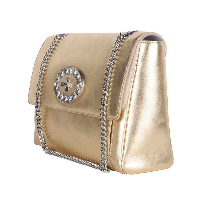 Sac à bandoulière en cuir doré Blumarine - Modèle B97.002